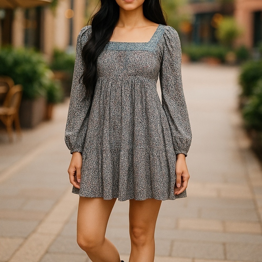 Jessica Simpson BoHo Long Sleeve Dress | SIZE XS